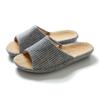 Strictly Selected, Japanese-style Vertical Stripes, Spring and Summer Thick-soled Linen Home Four-season Couple Home Basin Bottom Slippers