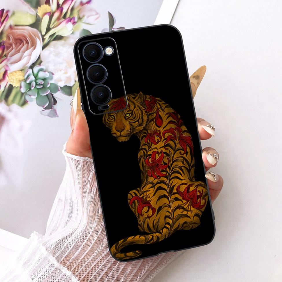 Case For Tecno Camon 18 Cover Cute Cat Fashion Butterfly Funny Painted Casing Tecno CH6 CH6n