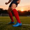 Scrunch Football Socks Stretchy Knee High Sports Socks Extra Long Padded Athletic Socks for Men Women Soccer Baseball Softball
