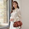 Bag Female Fashion Soft Leather Single Shoulder Crossbody Bag Large Capacity Bag Retro Leisure Bag