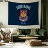 Custom Name West Ham United Printed Tapestry – Wall Hanging for Bedrooms, Dorms, and Home Decor