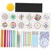 42x Mandala Rock Painting Tool Kit Dotting Tools Set Stylus Pens Stencil Dot