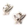 [D0751] - Silver 'Câlin' Earrings White