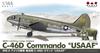 Platz WWII Транспортный самолет армии США Commando USAAF Пластиковая модель 1/144 C-46D PD-25