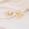2025 New In Angel Wings Bohemian Gold Color Metal Small Earrings for Women Double Layers Wings Ear Jewelry Femme Orecchini