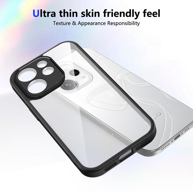 Прозрачный силиконовый чехол для Oppo Reno 15 Reno15 Pro F FS mini Max 15F 15C 15FS Reno15F Задняя панель из ПК Бампер из ТПУ Чехлы для телефона Обложка