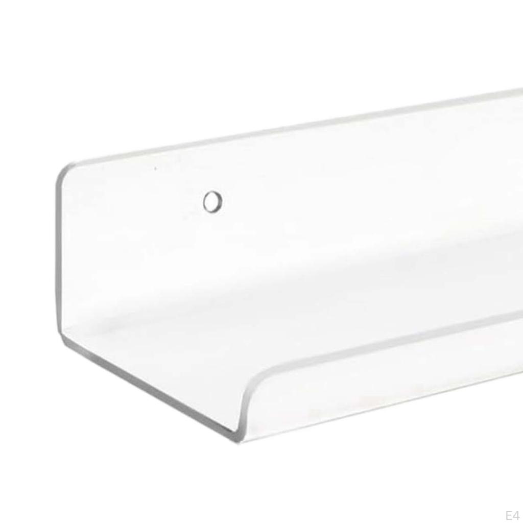 2 акриловые плавающие настенные полки, книжные полки для детей, органайзер, выступ