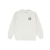 Palace Outliner Crew Neck Sweatshirt With Tri-Ferg Back Print Unisex Tops Light-Grey-Marl White P20CS145