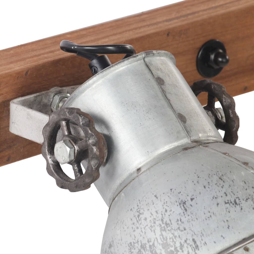 Wall Lamp Industrial Style Silver 45 x 25 cm E27