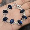 London Blue Topaz Gemstone 925 Sterling Silver Handmade Wonderful Bracelet