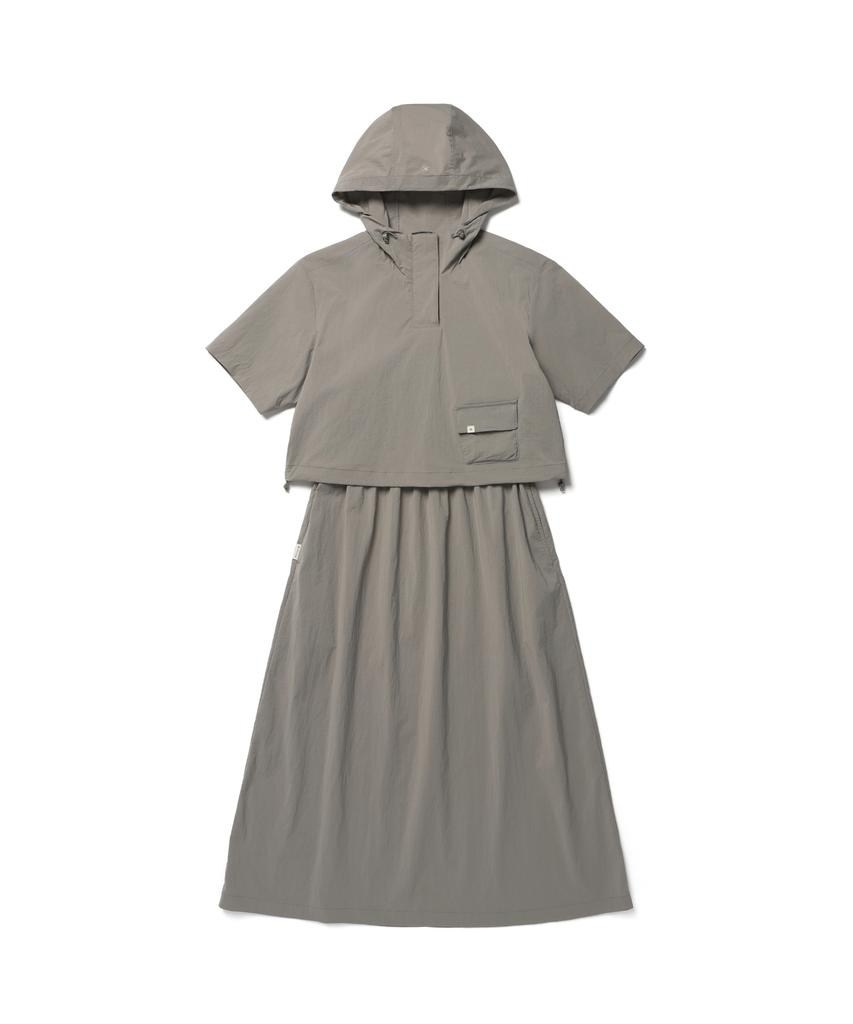 SNOWPEAK APPAREL Платье-анорак Root (S26Mwrop63) Винтажный Серый