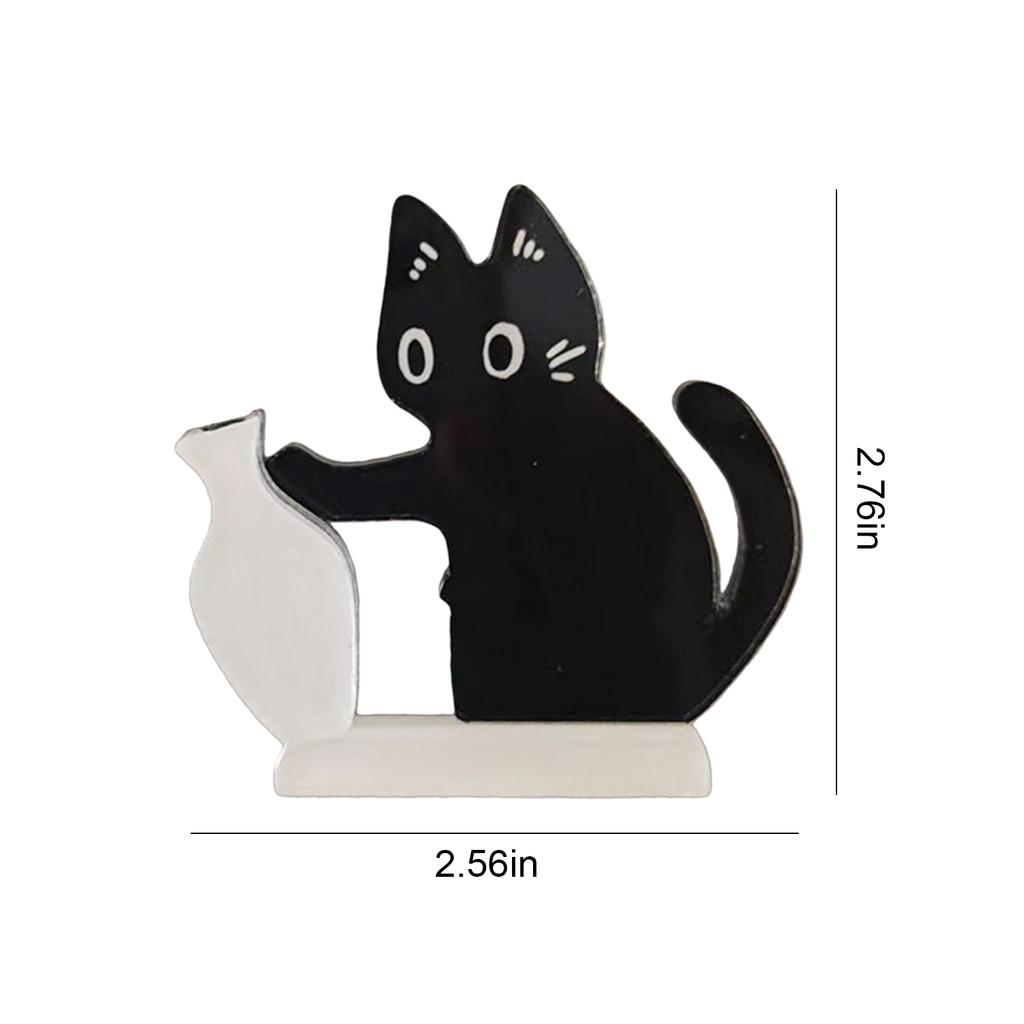 Магнит на холодильник Шаловливый котенок Ваза Усы кошки Коллекция Шкатулка-память Магнит на холодильник для сувенира или декора