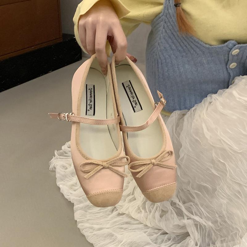 Bailamos 2025 Женские туфли на плоской подошве с квадратным носком, неглубокие мягкие туфли-балетки, женские балетки-лоферы, классические женские повседневные туфли для платья