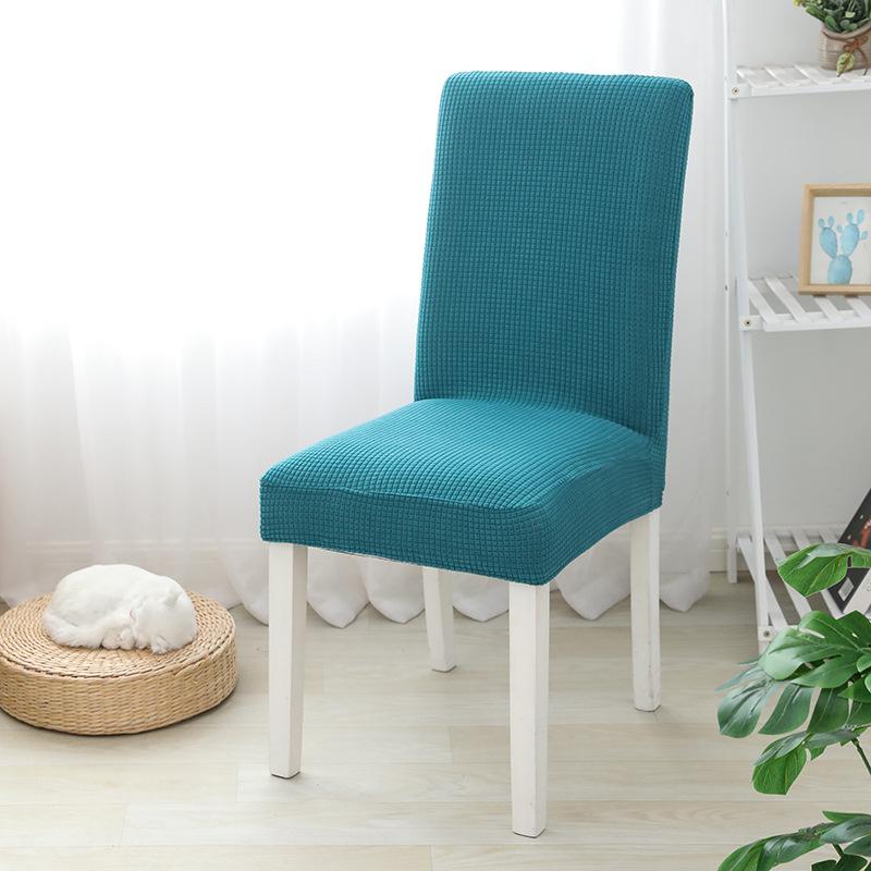 Solid Color Chair Cover Stretch Spandex Slipcovers Chair Seat Covers for Dining Room Kitchen Wedding Banquet Hotel 1PCS