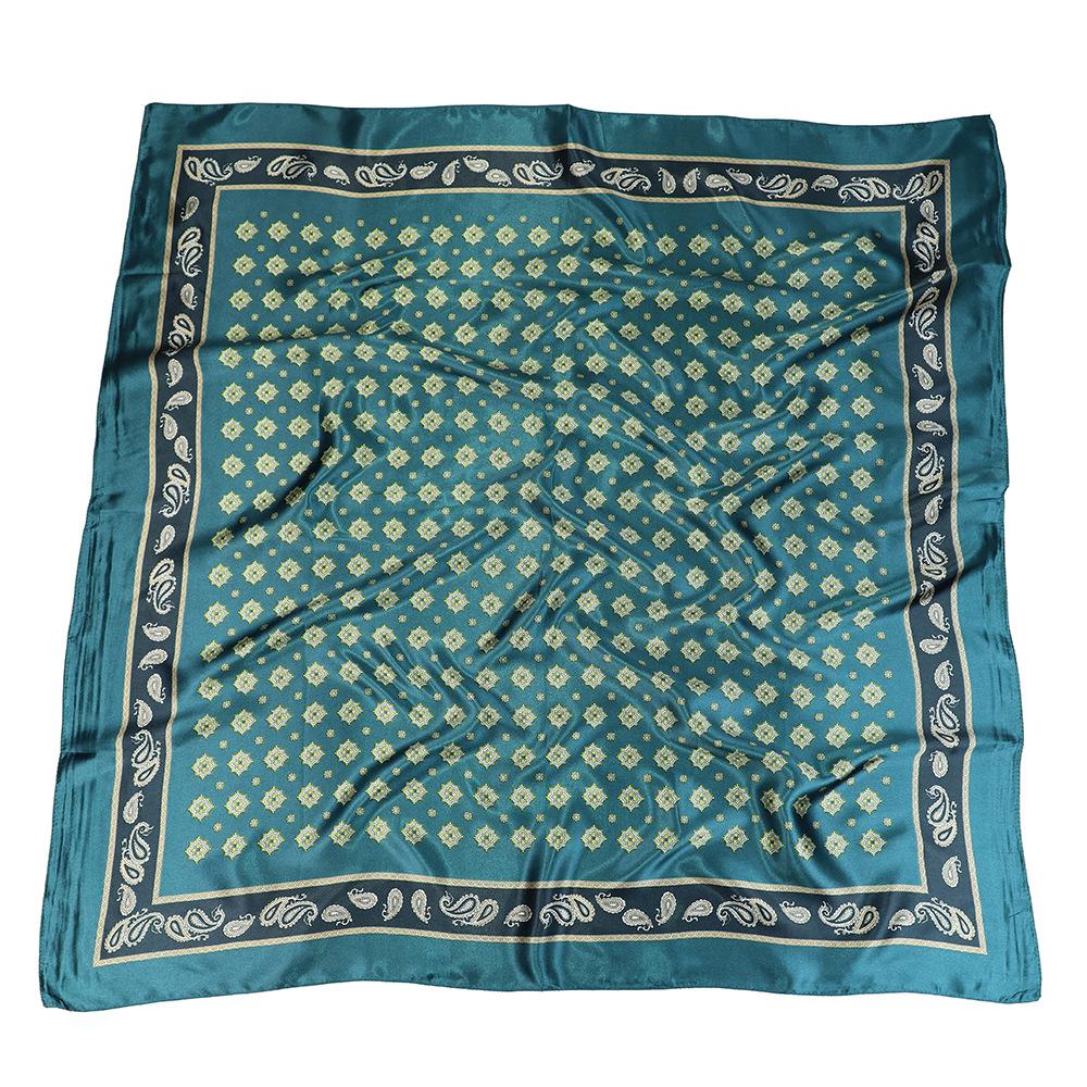 Высококачественные роскошные шелковые шарфы, повязка на голову, шарфы, шейный шарф для женщин, шелковый шарф с цепочкой, женская декоративная шаль