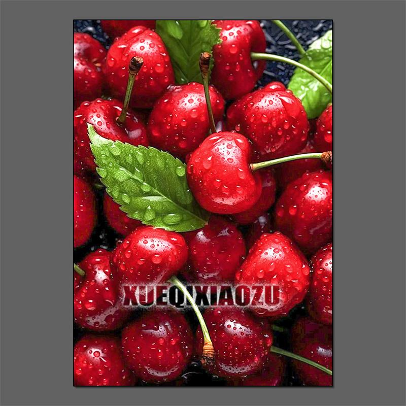 Fruit Diamond Painting Strawberry Lemon Picture Full Diamond Mosaic Cross Stitch Kit Art DIY Kitchen Restaurant Home Decoration