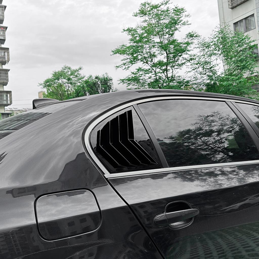 Накладки-жалюзи на заднее боковое стекло автомобиля для BMW 5 серии E60 2004-2010, спойлеры-заслонки вентиляционных отверстий
