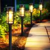Solar Pathway Lights, LED Solar Lights Outdoor Waterproof, Glass Solar Garden Lights Landscape Lighting for Yard Lawn Walkway Driveway
