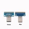 2 шт. USB 3.1 Type C Разъем 24-контактный Папа Мама Штекер Розетка Адаптер Для Пайки Кабеля Тестовая Плата Печатная Плата DIY Адаптер