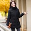 Women's Mid-length New Korean Style Slim Down Cotton Coat, Stylish Little Winter Cotton Coat