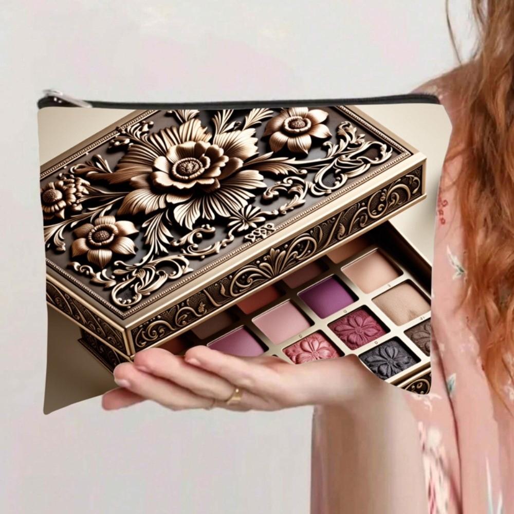 Durable Bohemian Makeup Bag Large Capacity Storage Cosmetic Pouch Soft Portable Storage Bag Women