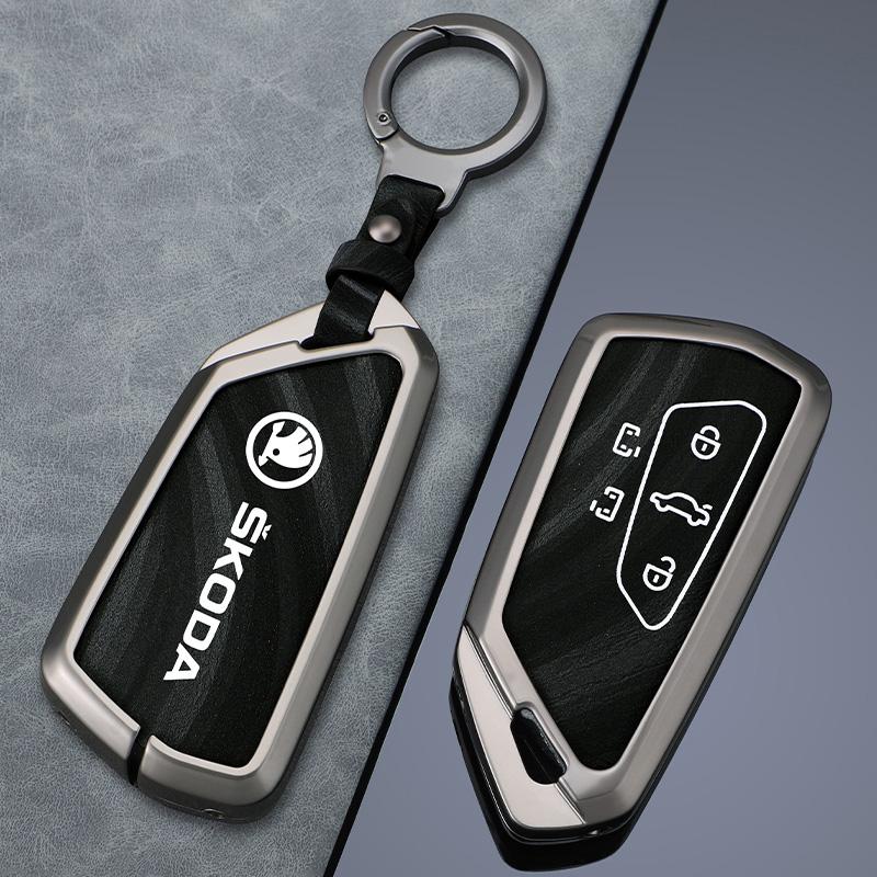 EBL2 Car Smart Remote Key Case Cover For Skoda Superb A7 Kodiaq Octavia A8 2021 Protector Holder Shell Keyless Keychain Accessories
