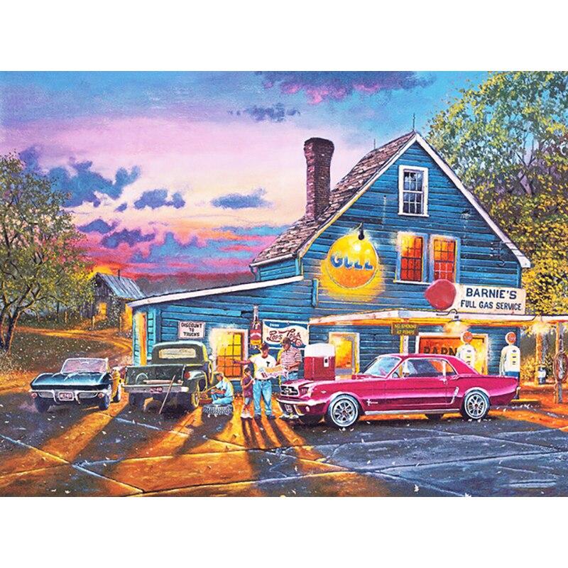 Новый 5D DIY алмазная живопись пейзаж Алмазная вышивка деревня вышивка крестом полная круглая дрель домашний декор ручной художественный подарок