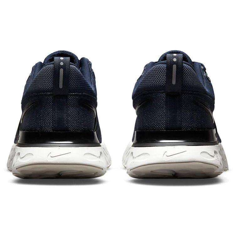 Nike Мужские кроссовки React Infinity Run Flyknit 2 Thunder Blue темно-синий платиновый оттенок черный CT2357-401