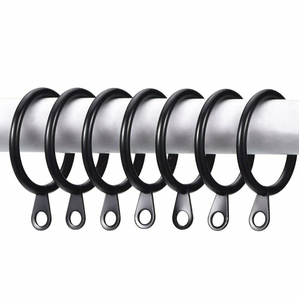 5 Colors Metal Heavy Duty Practical Hanging Hooks Curtain Rings For Curtains Rods Roman circle
