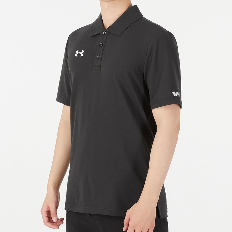 Under Armour Sport Collar Training Short Sleeve Polo Shirt Men Tops Dark-Grey 21500536-010