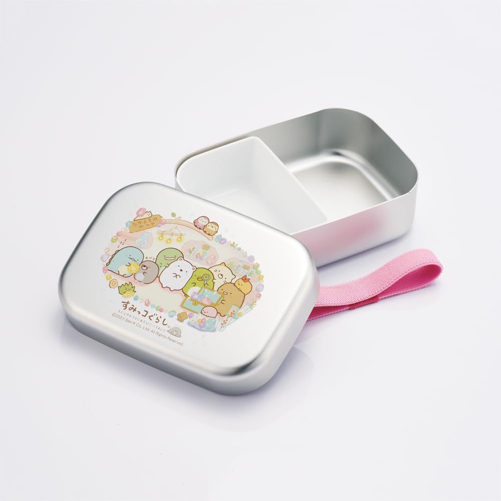 Ланч-бокс Skater 370 мл, изготовленный из теплого ланч-бокса для крота, изготовленный в Японии из алюминия, совместимый, в комплекте, детский, Sumikkogurashi, дом, ALB5NV-A