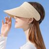Women Sun Hat Raffia Sunshades Straw Hat Breathable Empty Top Sports Hat for Straw Hat Breathable for Casual Sport