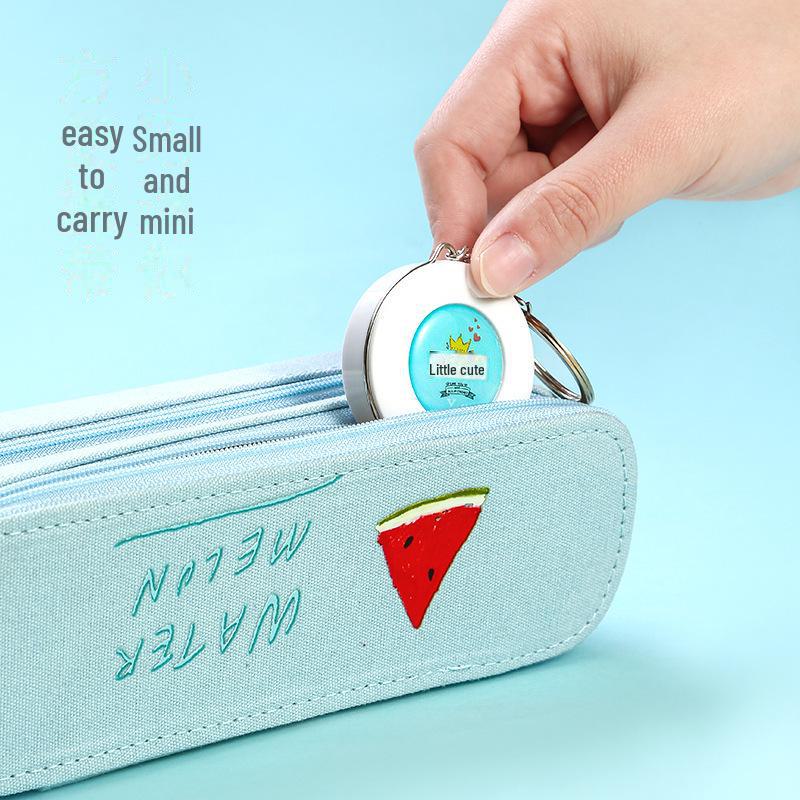 Мини-портативная рулетка 2 м - мягкая, телескопическая, самоблокирующаяся линейка с брелоком