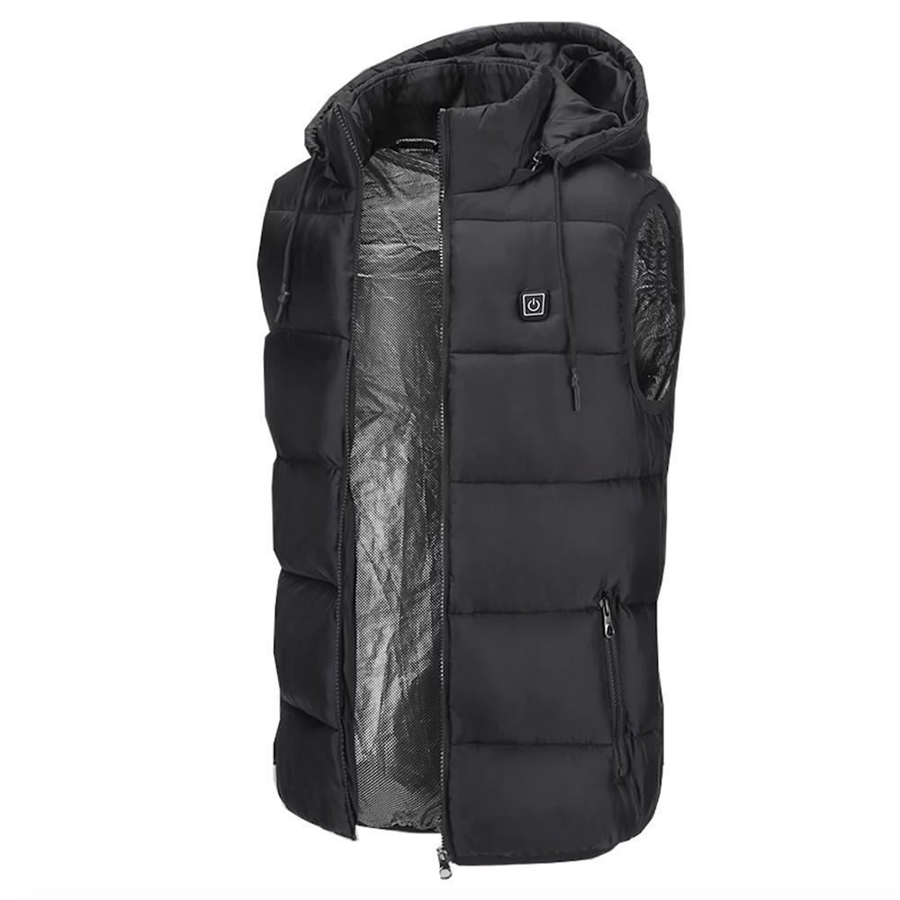 Унисекс интеллектуальный USB термотеплый безопасный жилет с подогревом зимняя теплая куртка с подогревом открытый жилет для катания на лыжах