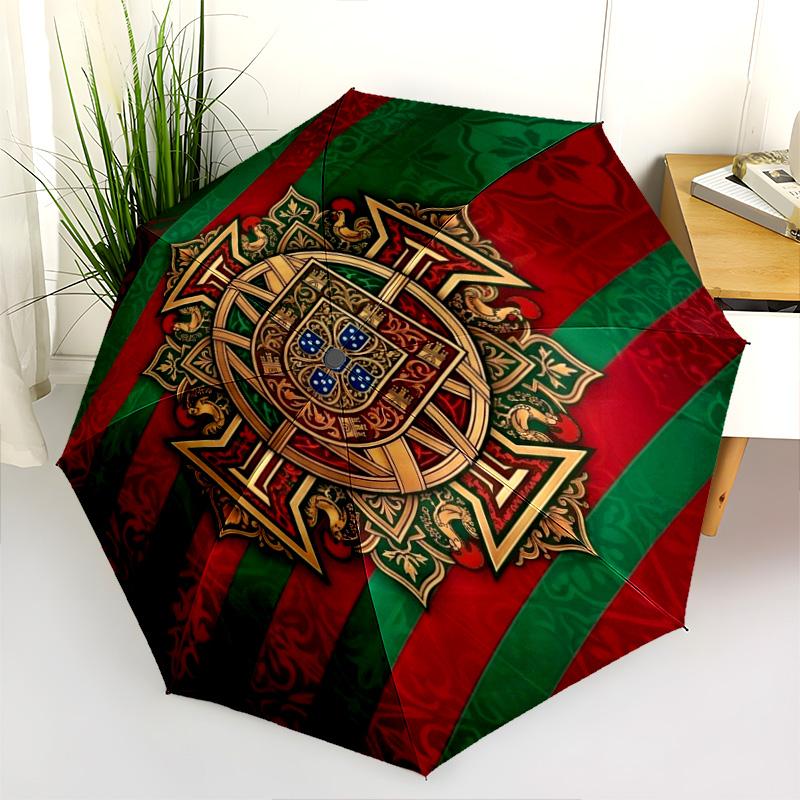 Royal Emblem Fabric Folding umbrella Portable durable Sun umbrella Gift light