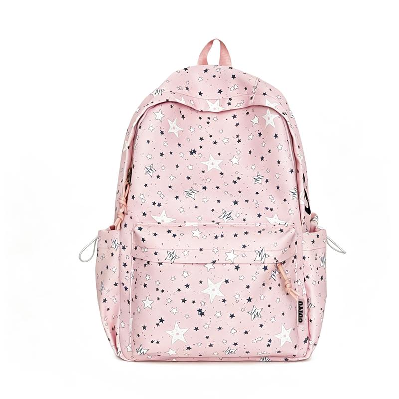 Student Schoolbag Female Star Printed Backpack