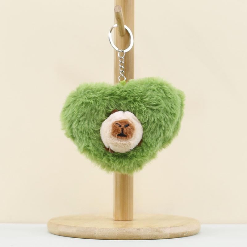 Lovely Capybara Plush Keychain Soft Pp Cotton Toy Bag Decoration