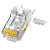 CHOSEAL Экранированные разъемы RJ45 Cat7 с золотым покрытием