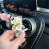 Мини Автомобильные Цветы из Шелка с Ароматерапией – Элегантные Женственные Искусственные Лепестки Стильный Дизайн Вазы Зажим Ароматный Декор Автомобиля