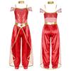 Arabian Princess Fancy Costume for Girls Belly Dance Jumpsuit Costume Halloween Cosplay Fancy Dress Up
