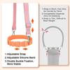 Hands-Free Water Bottle Shoulder Strap Adjustable Silicone Cup Holder Water Bottle Holder  Outdoor