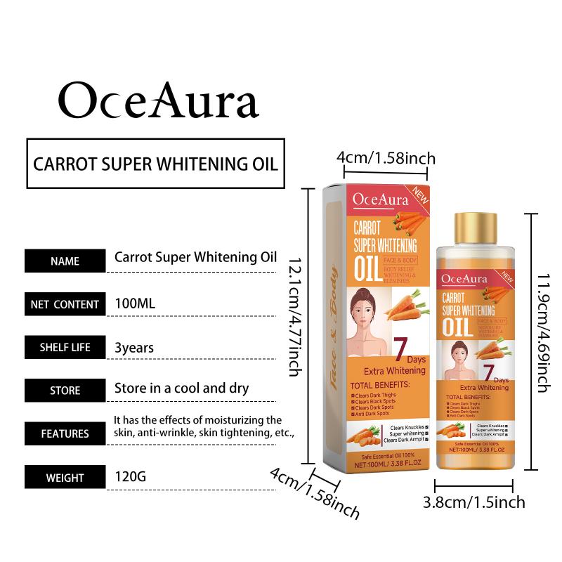 Oceaura Эфирное масло для тела Essential Oil Чистое и полупрозрачное Осветляющее Увлажняющее Успокаивающее и Ухаживающее Масло для красоты тела