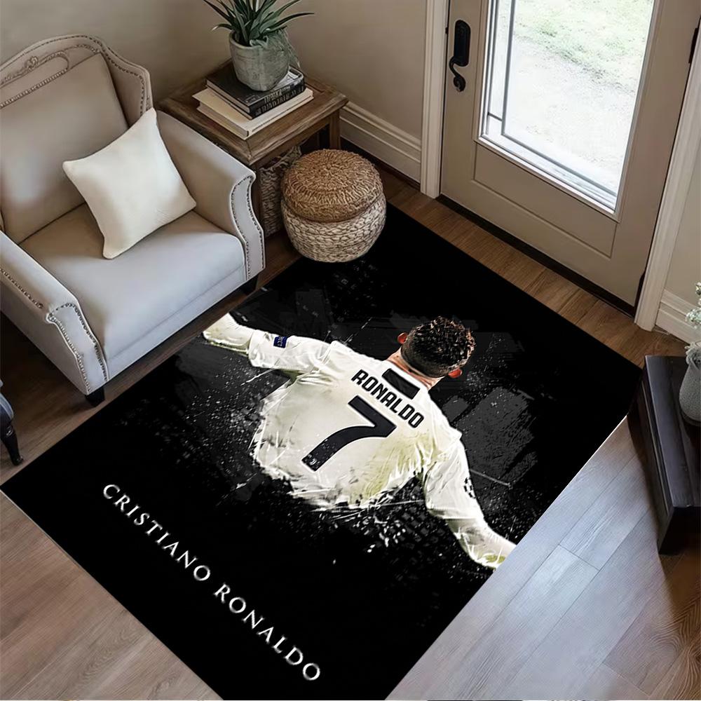 Cristiano Ronaldo's Legacy Carpet Design for Foyer Game Room Dining Room Entryway Anti-slip Rug Office home decor Perfect Gift for Friends & Family