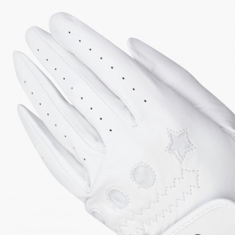 MunSingwear Женские S Пингвин Полукожаные перчатки Белые Mq322lgl71