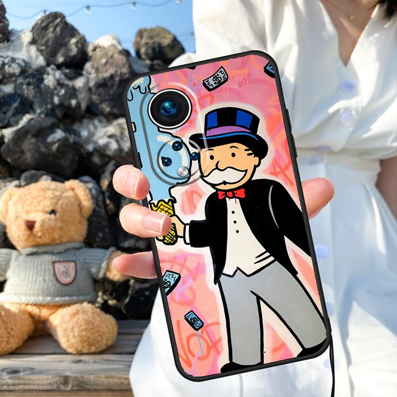 Dollar M-Monopolys Case For Honor Magic 6 Pro 90 70 50 Magic 5 Lite X6 X7 X8 X9 X6a X7a X8a X9a X8b X9b Cover