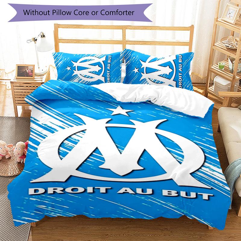 Marseilles 3pcs Bedding Set Duvet Cover Closure Includes 1 Duvet Cover & 2 Pillowcases for All Seasons Bedroom Home Dorm Decor