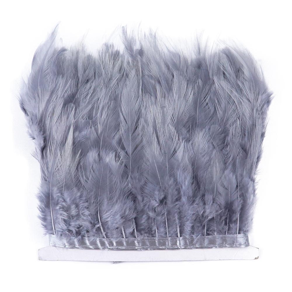 Feather4-6inch High Quality Chicken Feathers Trim Fringe 1meter Mint Green Rooster Feather Ribbon Wedding Dress Creative Crafts Plumes