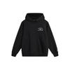 Li-Ning Loose Fit Pullover Hoodie With Letter Print Men Tops Black AWDU017-1
