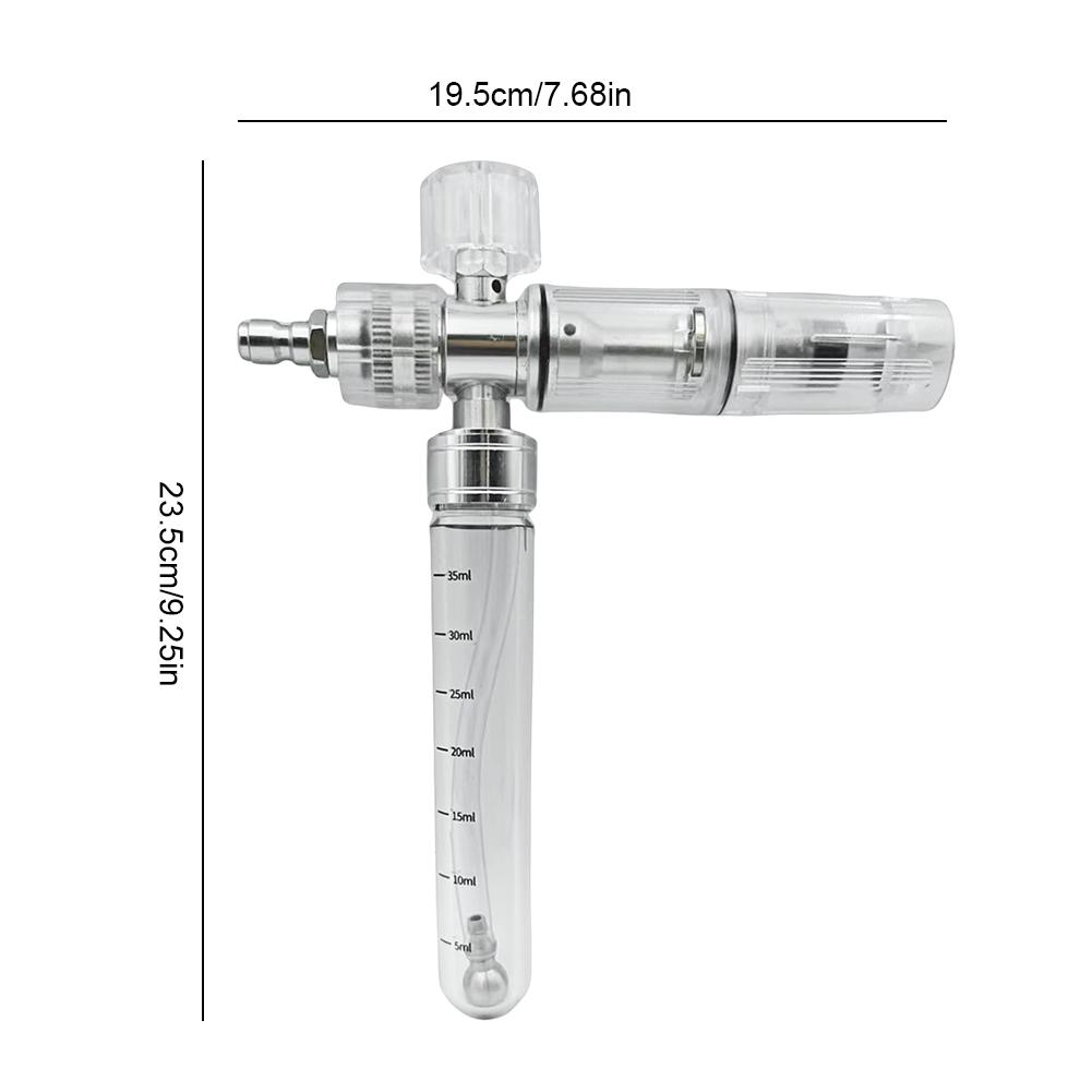 35ml Water Foam Pot with 1/4 Inch Quick Connector Pressure Washer Gun Adjustable Foam Spray Pot for Cleaning Cars SUVs