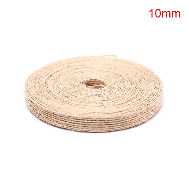 Лента из мешковины 10 м, натуральная винтажная джутовая веревка, подарочная упаковка своими руками, свадебная вечеринка